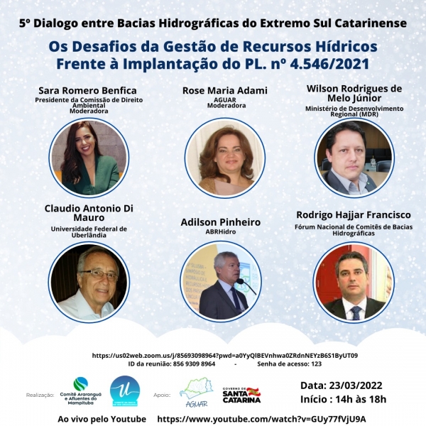 Web conferencia vai debater Projeto de Lei que institui a Política Nacional de Infraestrutura Hídrica