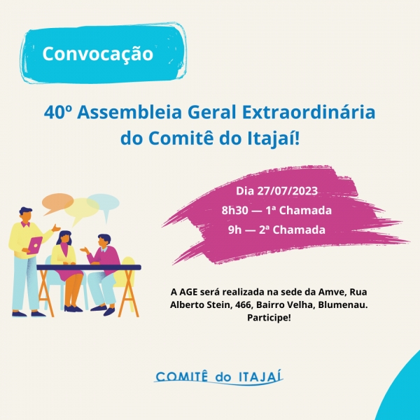 RETIFICAÇÃO - EDITAL N° 05/2023 DE CONVOCAÇÃO DA 40ª ASSEMBLEIA GERAL EXTRAORDINÁRIA