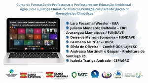 Educação Ambiental e Gestão de Resíduos são destaque no 2º Encontro do Curso de Formação de Professores(as)