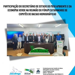 Secretário do Meio Ambiente propõe ampliação do diálogo com os Comitês