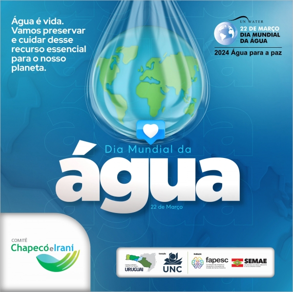 Comitê Chapecó e Irani promove ações alusivas ao Dia Mundial da Água