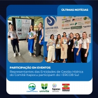 Representantes das Entidades de Gestão Hídrica do Comitê Itapocu Participam do I ERCOB Sul