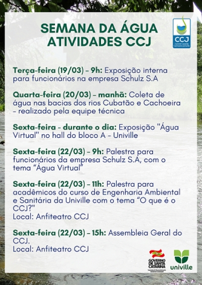 Semana da Água - Atividades CCJ