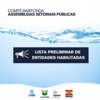 Comitê Babitonga divulga lista preliminar de entidades habilitadas para as Assembleias Setoriais Públicas