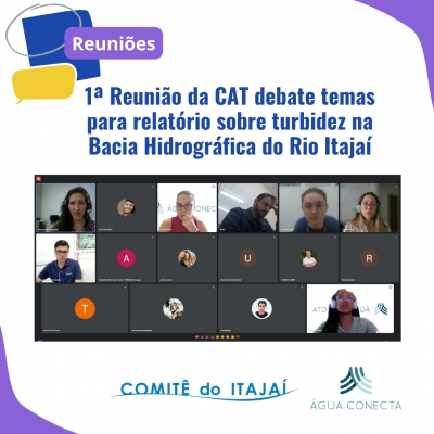 1ª Reunião da CAT debate temas para relatório sobre turbidez na Bacia Hidrográfica do Rio Itajaí
