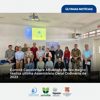 Comitê Canoinhas e Afluentes do Rio Negro realiza sua última Assembleia Geral Ordinária de 2023