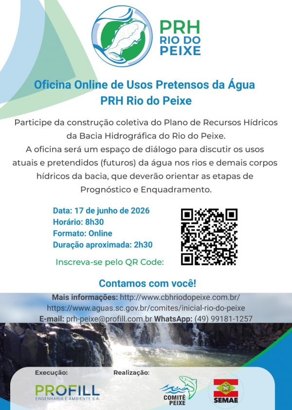 Oficina discutir&aacute; os usos futuros da &aacute;gua na Bacia Hidrogr&aacute;fica do Rio do Peixe
