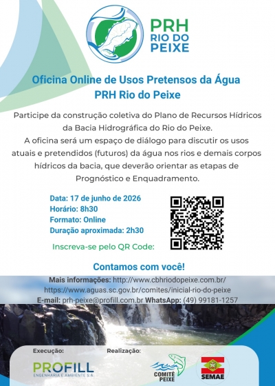 Oficina discutir&aacute; os usos futuros da &aacute;gua na Bacia Hidrogr&aacute;fica do Rio do Peixe