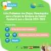 Lista Preliminar das Chapas Homologadas para Eleição da Diretoria para Gestão 2024-2026