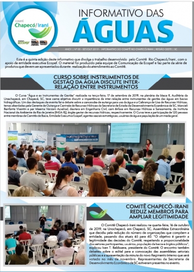 Informativo das Àguas - Bimestrre nº5 2019