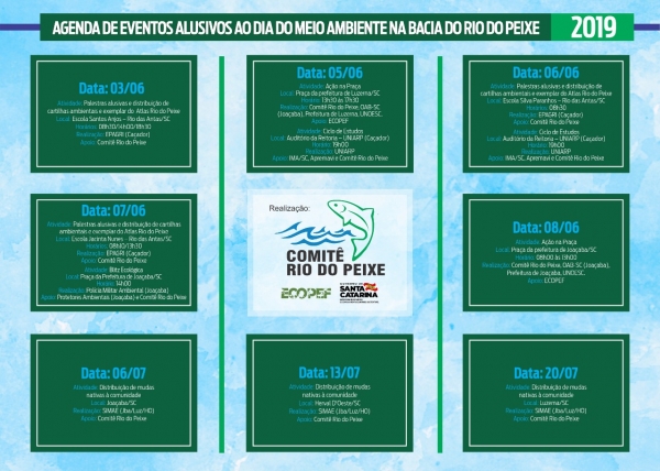 Dia Mundial do Meio Ambiente contará com eventos especiais na Bacia