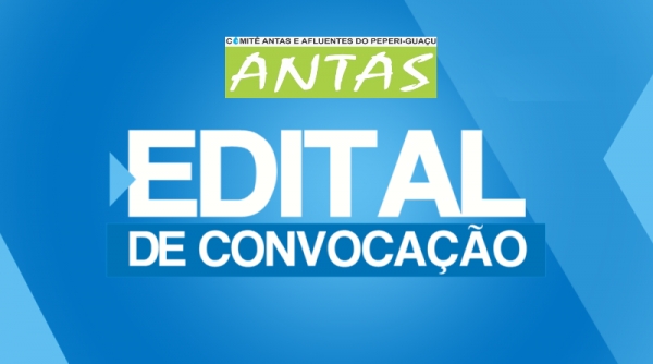 Comitê Antas e Afluentes do Peperi-guaçu convoca seus representantes para AGE - Edital n. 02/2021