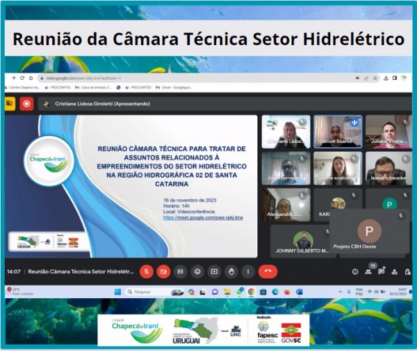 Câmara Técnica do Setor Hidrelétrico se reúne e elege novo coordenador