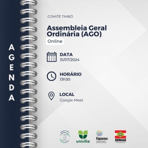 Convocação para Assembleia Geral Ordinária do Comitê do Rio Timbó