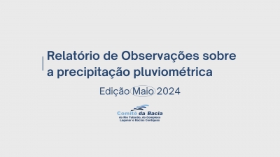 Comitê Tubarão e Complexo Lagunar lança relatório mensal com observações sobre as precipitações pluviométricas