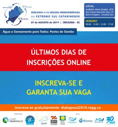 Último dia de inscrições!