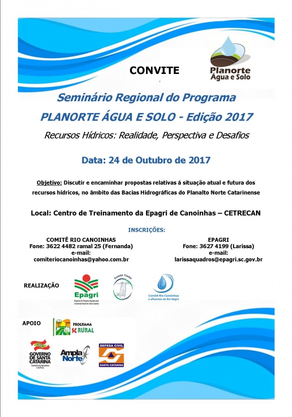 Seminário Planorte Água e Solo