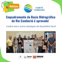 Enquadramento da Bacia do Rio Camboriú é aprovado em Assembleia Geral