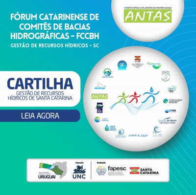 Cartilha traz informações sobre a gestão dos recursos hídricos de Santa Catarina