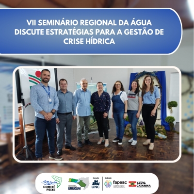 VII Seminário Regional da Água discute estratégias para a gestão de crise hídrica