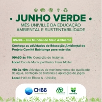 Comitê Babitonga participa do Junho Verde da Univille com atividades educativas