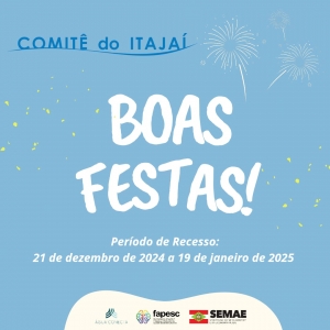 Boas Festas e Aviso de Recesso