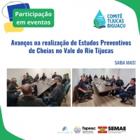 Avanços na realização de Estudos Preventivos de Cheias no Vale do Rio Tijucas