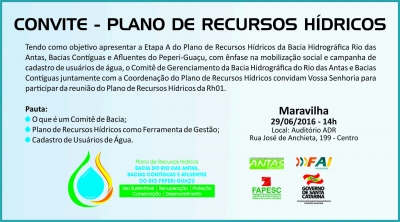 Reunião no município de Maravilha - Plano de Recursos Hídricos