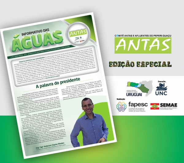 Informativo das Águas n. 08/2024 do Comitê Antas e Afluentes do Peperi-guaçu