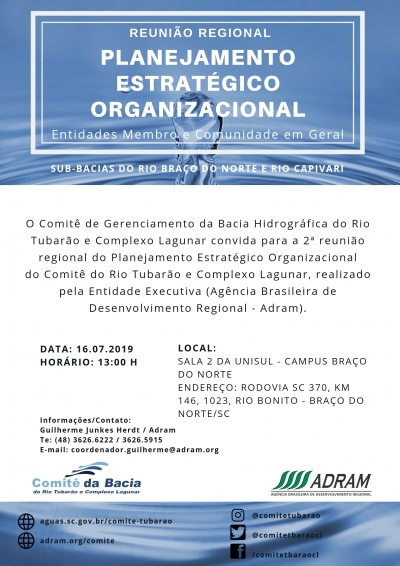 Planejamento Estratégico Organizacional - 2ª Etapa Regional - Braço do Norte/SC