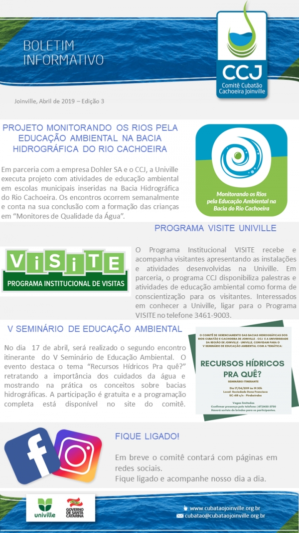 Boletim Informativo - Abril