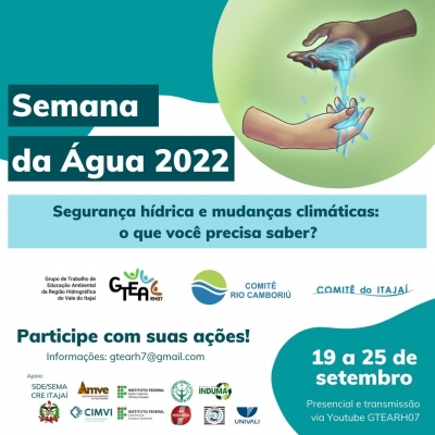 SEMANA DA ÁGUA 2022 - 19 A 25 DE SETEMBRO