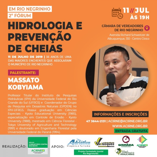 2º Fórum sobre Hidrologia e Prevenção das Cheias em Rio Negrinho