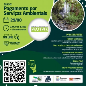 Comitê Antas e Afluentes do Peperi-guaçu promove curso sobre pagamento por serviços ambientais