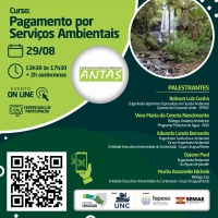 Comitê Antas e Afluentes do Peperi-guaçu promove curso sobre pagamento por serviços ambientais