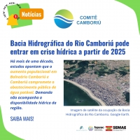 Bacia Hidrográfica do Rio Camboriú pode entrar em crise hídrica a partir de 2025