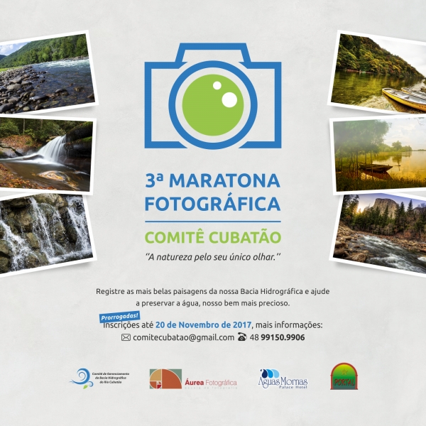 PRORROGADAS INSCRIÇÕES DA 3ª MARATONA FOTOGRÁFICA