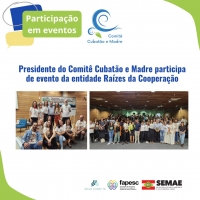 Presidente do Comitê Cubatão e Madre participa de evento da entidade Raízes da Cooperação