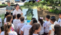 Comitê Urussanga leva informações sobre a bacia hidrográfica para ação na Praça Anita Garibaldi
