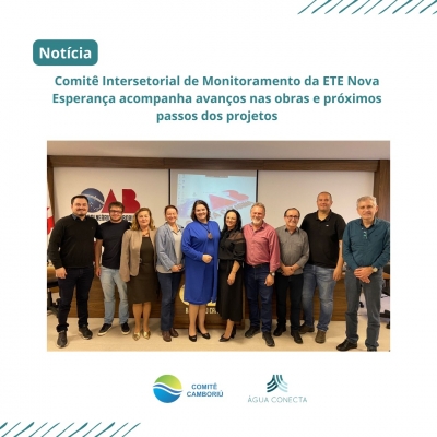 Comitê Intersetorial de Monitoramento da ETE Nova Esperança acompanha avanços nas obras e próximos passos dos projetos