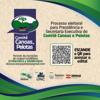 Comitê Canoas e Pelotas está com as inscrições abertas para candidatura aos cargos de  Presidência e Secretaria Executiva