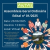 Comitê Antas realizará sua primeira AGO do ano de 2025 no dia 25 de março