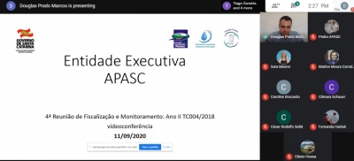 APASC apresenta resultados em reunião de Fiscalização e Acompanhamento do Termo de Colaboração