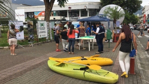 Ação na praça em Jaraguá do Sul