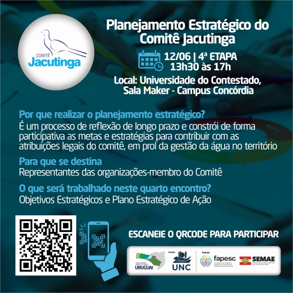 Última etapa do Planejamento Estratégico será dia 12 de junho