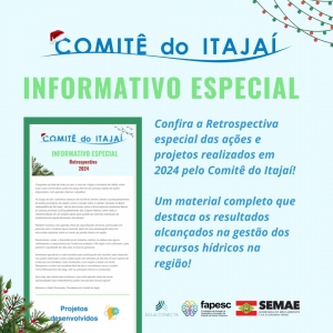 Informativo Especial do Comitê do Itajaí!