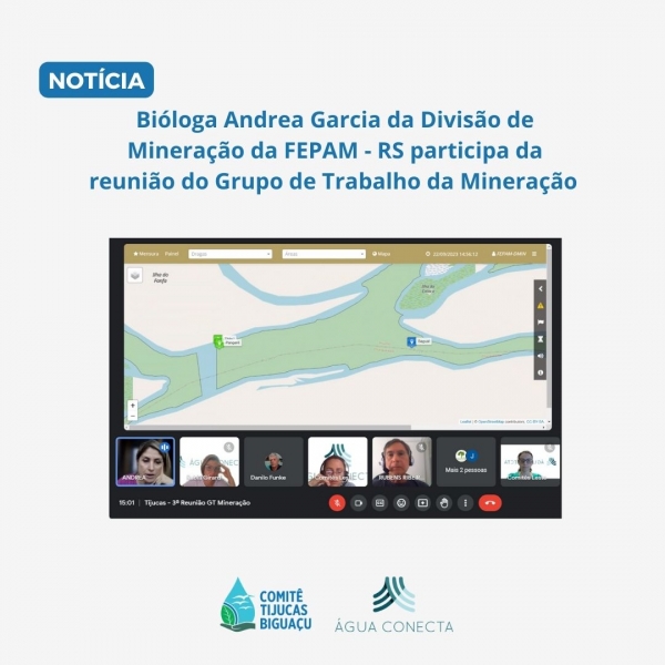 Bióloga Andrea Garcia da Divisão de Mineração da FEPAM - RS participa da reunião do Grupo de Trabalho da Mineração