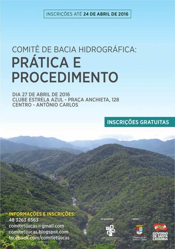 Capacitação - COMITÊ DE BACIA HIDROGRÁFICA: PRÁTICA E PROCEDIMENTO 2ª EDIÇÃO