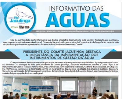 Informativo das Águas - Bimestre 05/2019 - Comitê Jacutinga