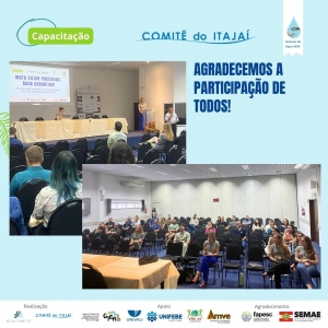 Capacitação do Comitê do Itajaí promove capacitação com mais de 50 participantes em Blumenau!